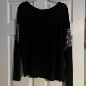 Acting Pro Black Knit Top